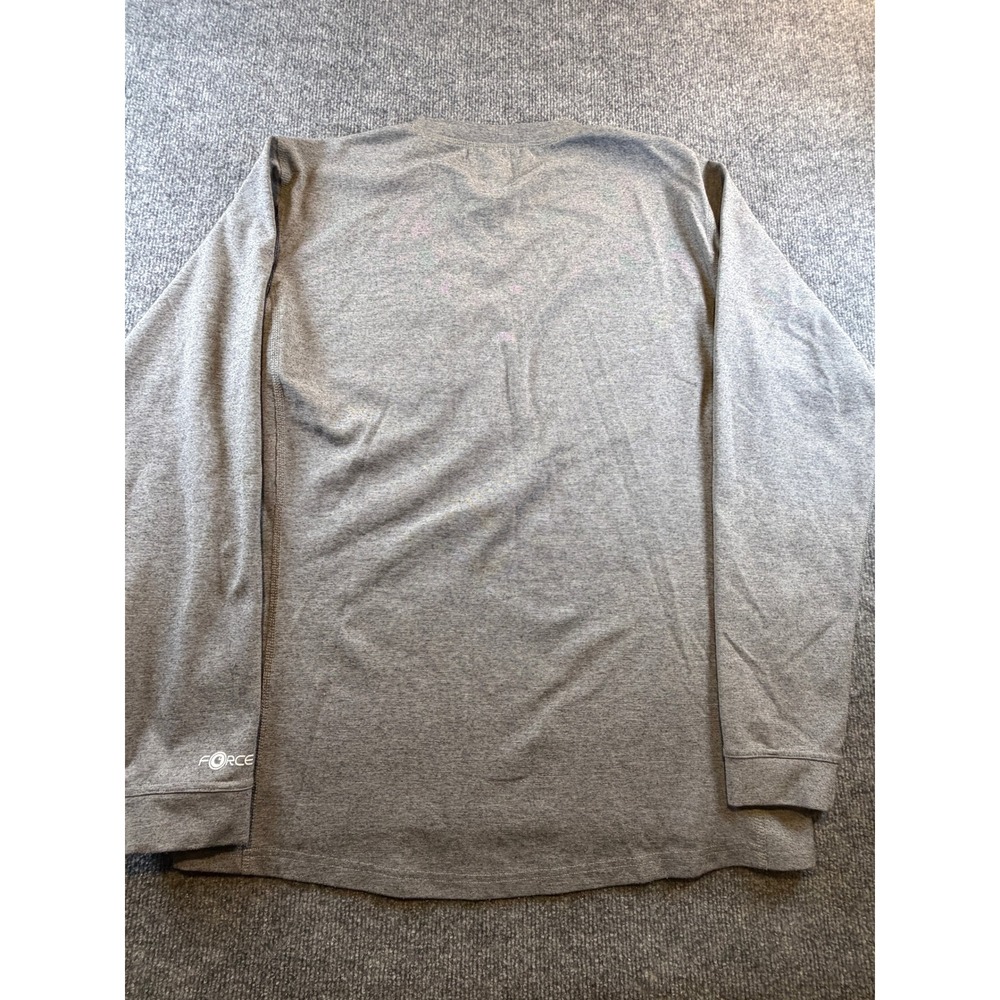Carhartt Force Mens Gray Long Sleeve Zipper Pocket Performance Shirt Large - Picture 5 of 5